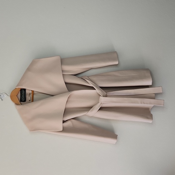 Overland Jackets & Blazers - Overland Loro Piana Italian Wool Cream Vintage Winter Coat Size 6 Belted Jacket